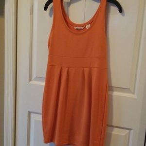 Coral tank dress